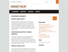 Tablet Screenshot of meinhausarztonline.com